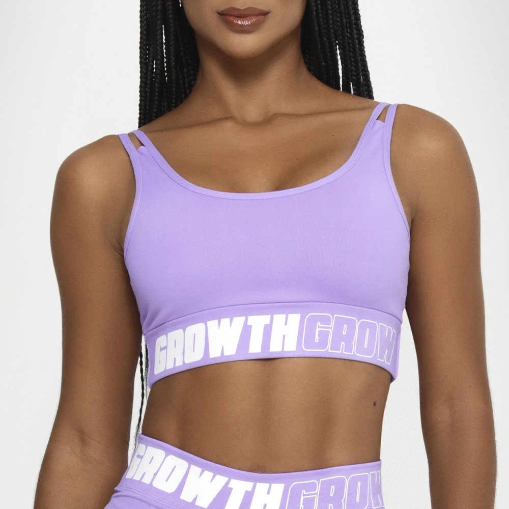 TOP AD LILÁS ALÇA DUPLA LOGO GROWTH - GROWTH SUPPLEMENTS