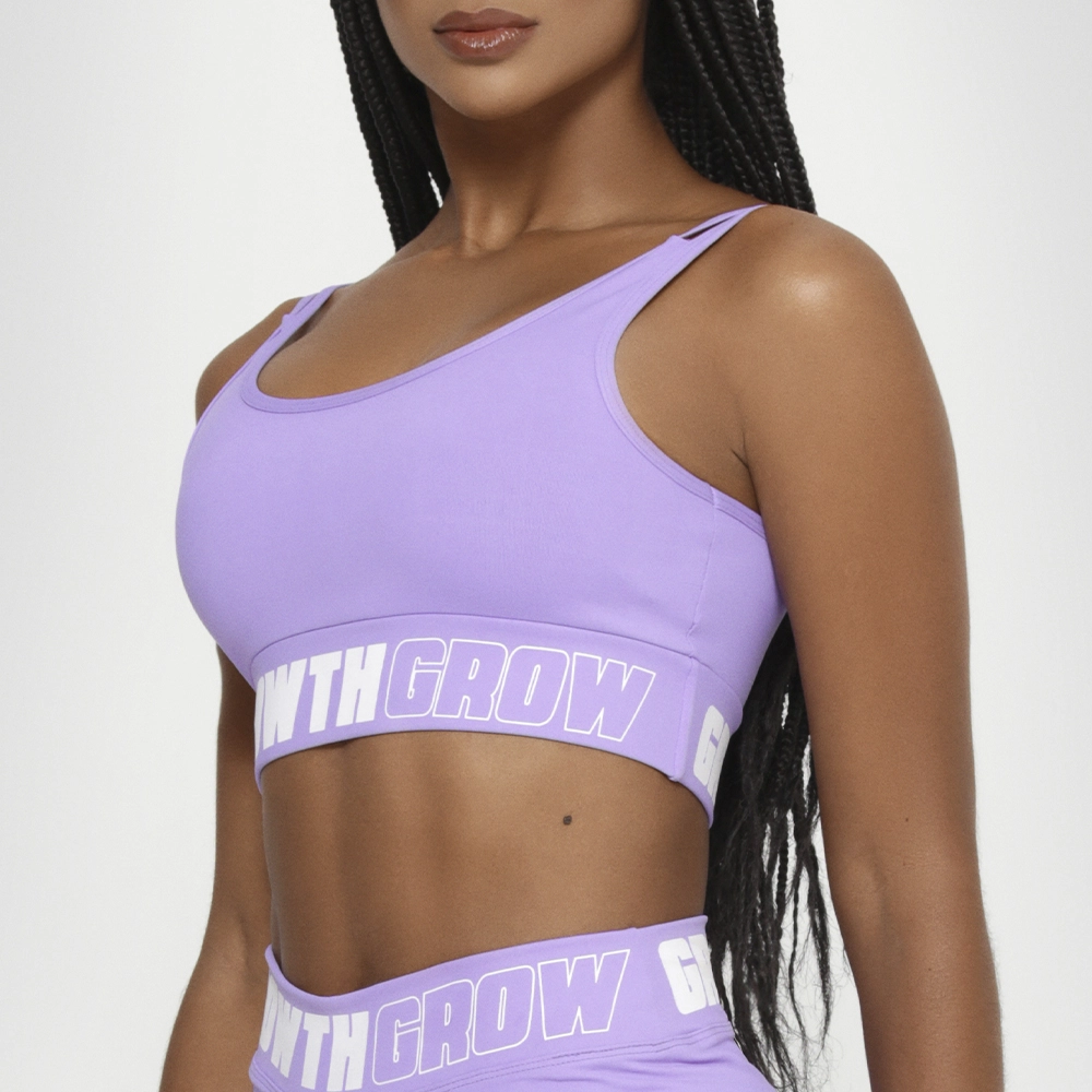 TOP AD LILÁS ALÇA DUPLA LOGO GROWTH - GROWTH SUPPLEMENTS