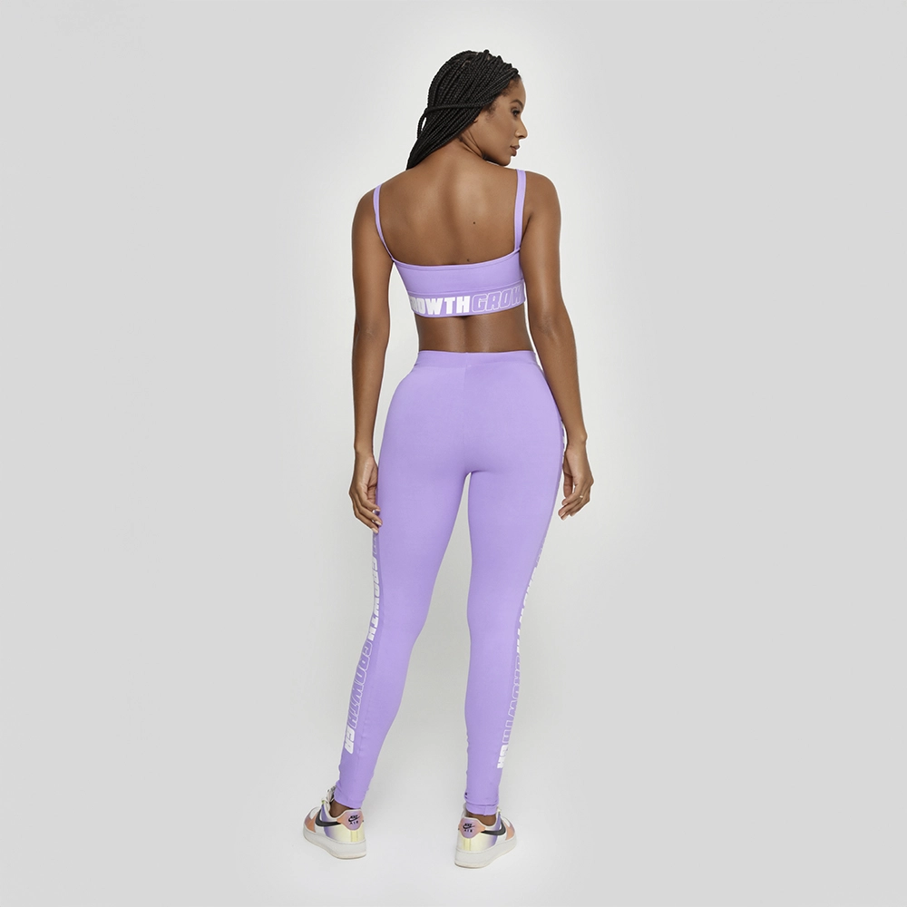 Legging Lilas Ad Recorte Logo Growth