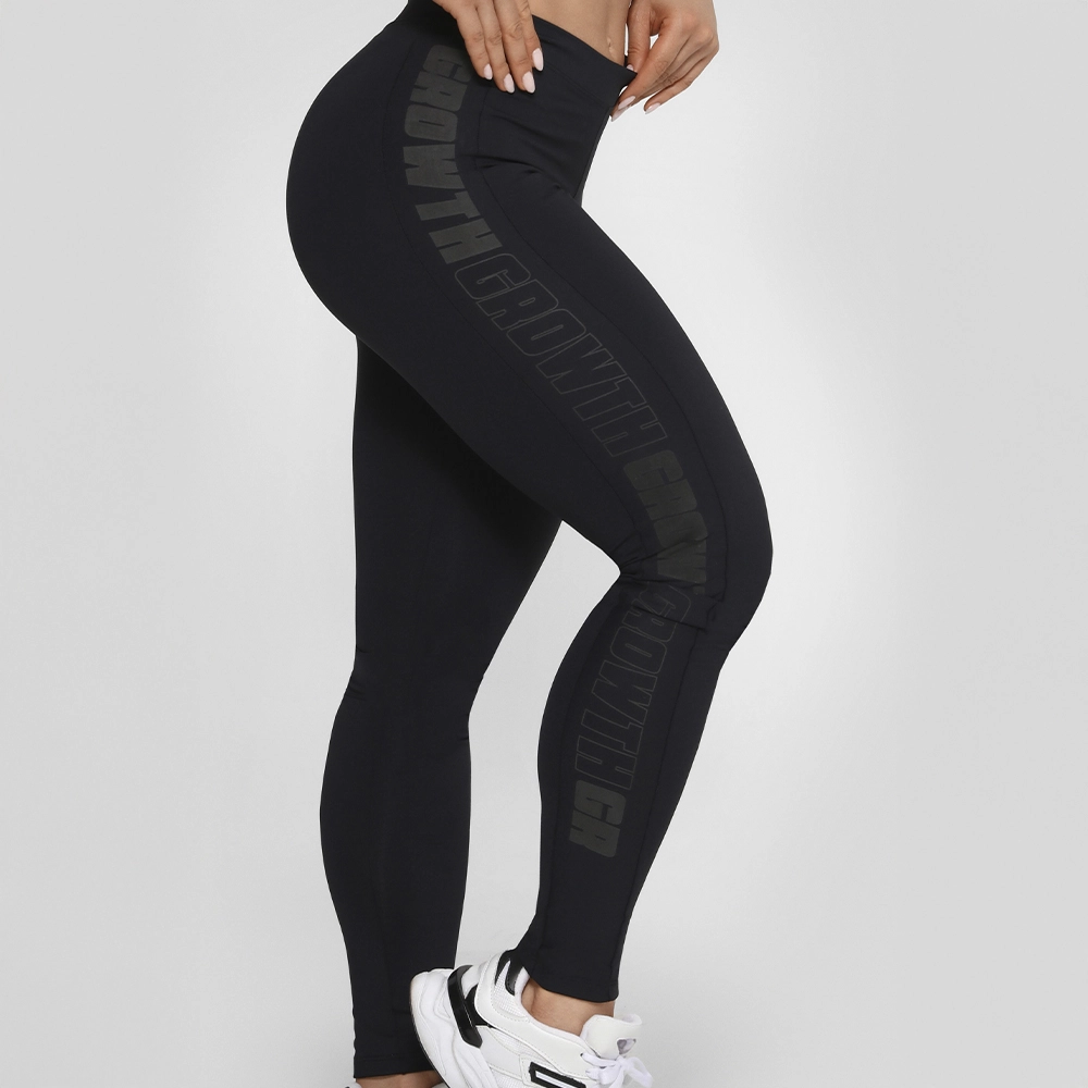 LEGGING ALL BLACK AD RECORTE LOGO GROWTH - GROWTH SUPPLEMENTS