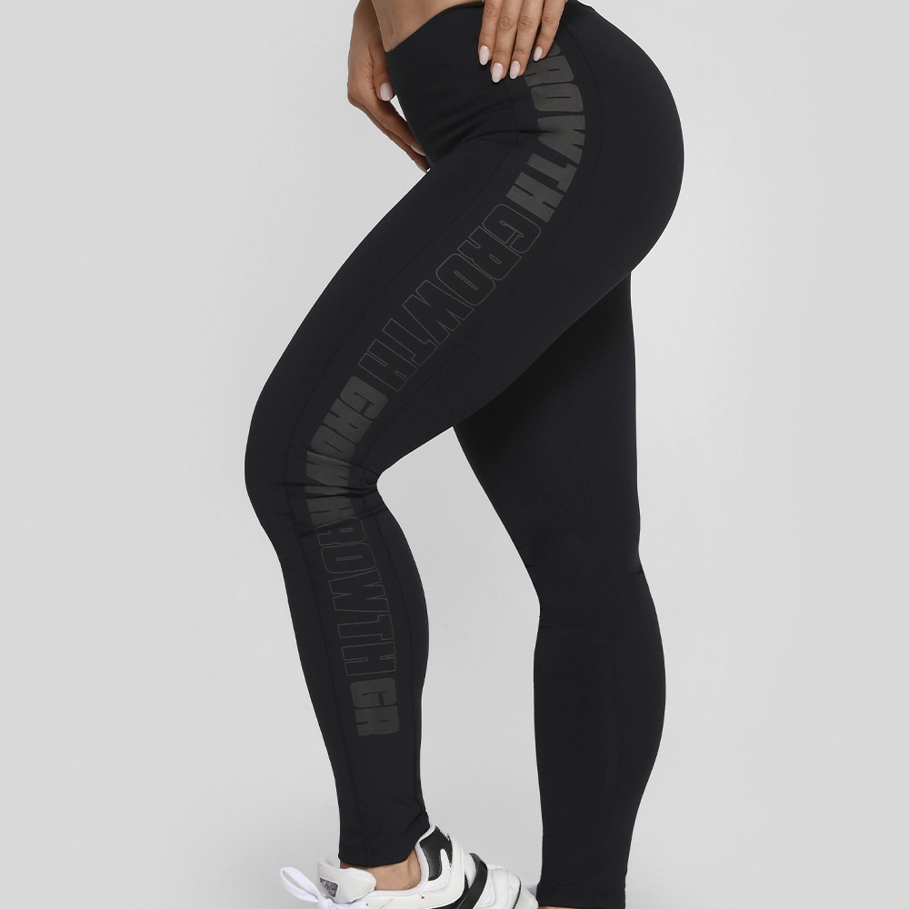 LEGGING ALL BLACK AD RECORTE LOGO GROWTH - GROWTH SUPPLEMENTS