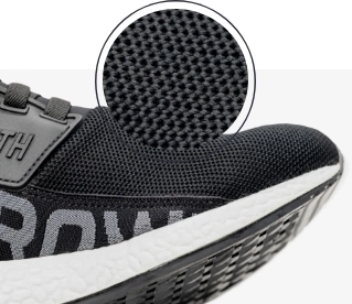 Imagem do tecido Neoprene, contido no tênis jogger da Growth Supplements