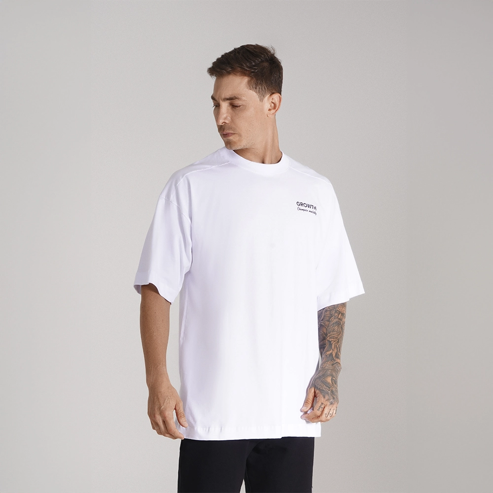 Camiseta Growth Oversized Born Branca