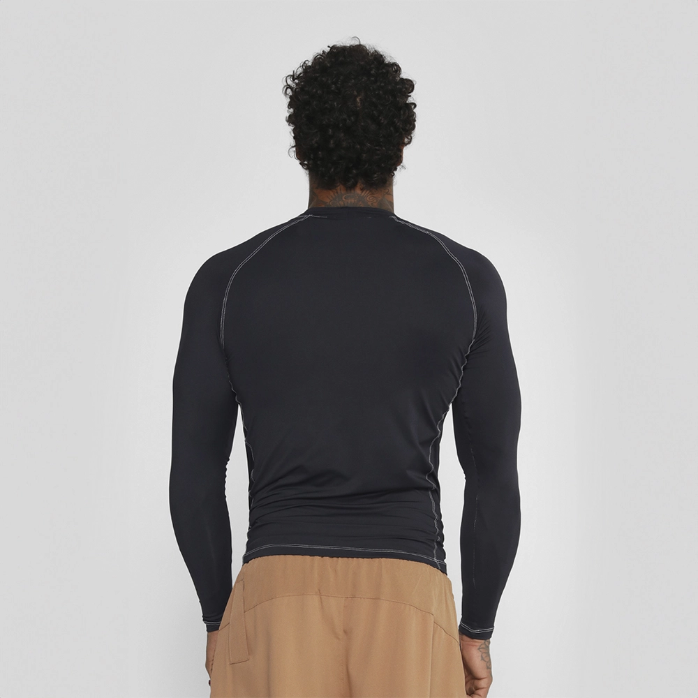 CAMISETA TÉRMICA MANGA LONGA GROWTH NEC PRETA - GROWTH SUPPLEMENTS