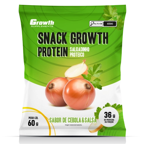 Snack Growth Protein sabor cebola e salsa