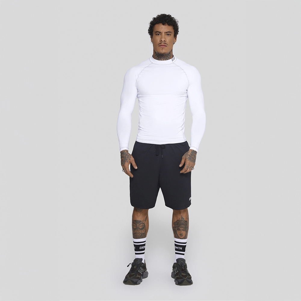CAMISETA TÉRMICA MANGA LONGA GROWTH NEC BRANCA - GROWTH SUPPLEMENTS