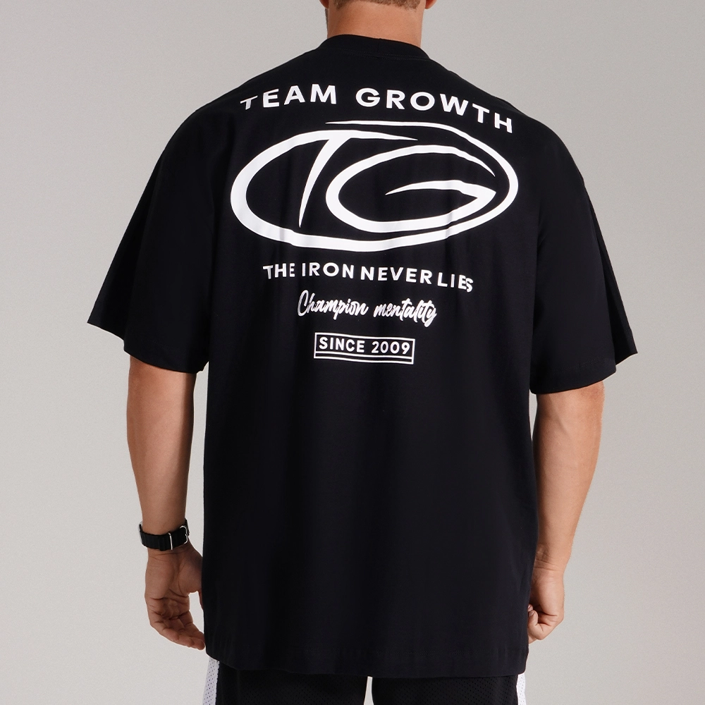 CAMISETA GROWTH OVERSIZED CHAMPION PRETA - GROWTH SUPPLEMENTS