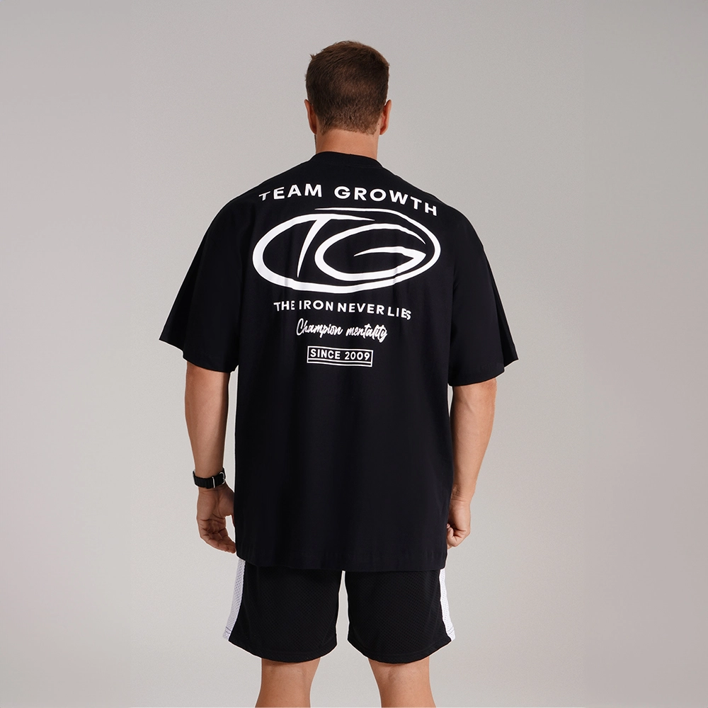 CAMISETA GROWTH OVERSIZED CHAMPION PRETA - GROWTH SUPPLEMENTS