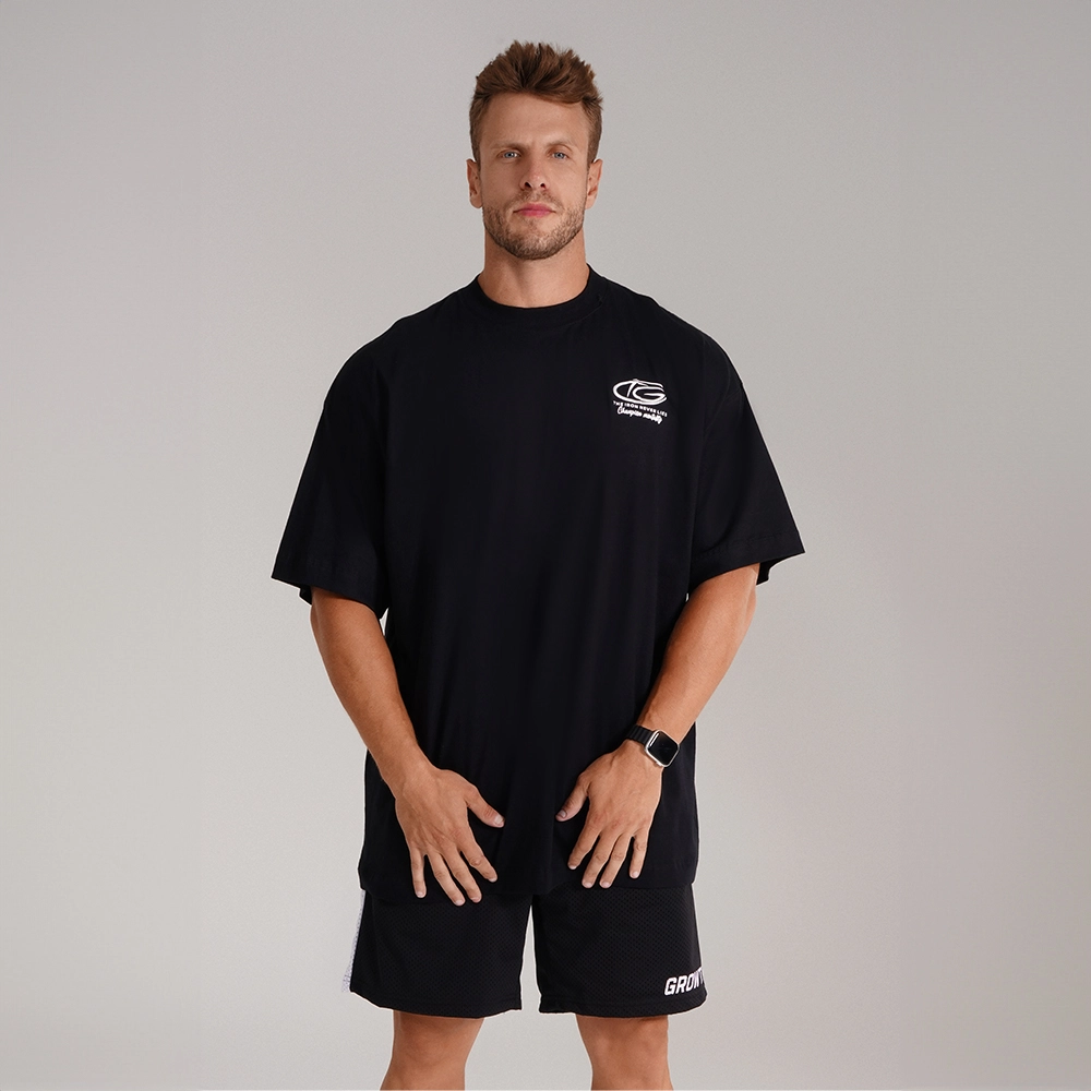 CAMISETA GROWTH OVERSIZED CHAMPION PRETA - GROWTH SUPPLEMENTS