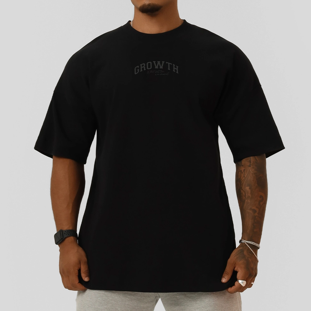Camiseta Growth Oversized Achievement All Black