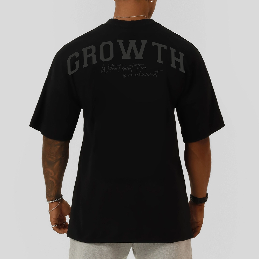 Camiseta Growth Oversized Achievement All Black