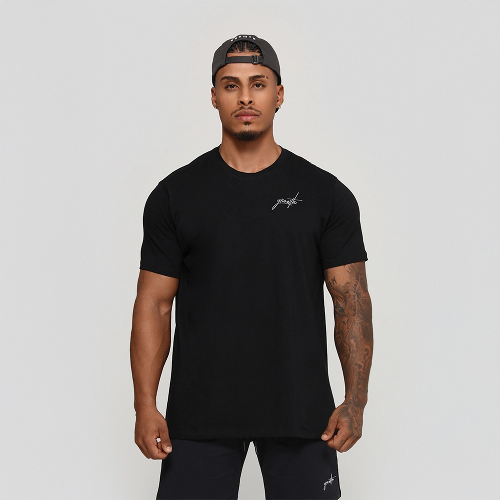 Camiseta Tecno Growth Manuscrito Preto