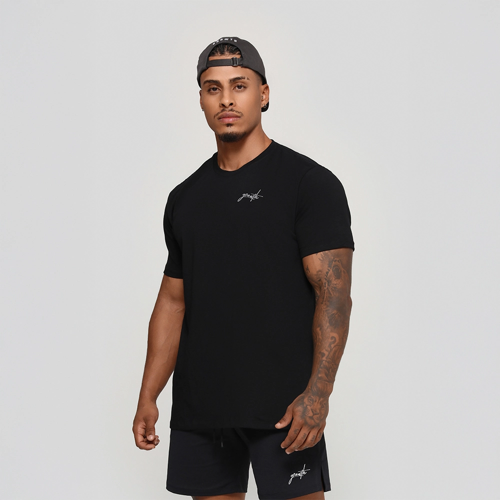 Camiseta Tecno Growth Manuscrito Preto