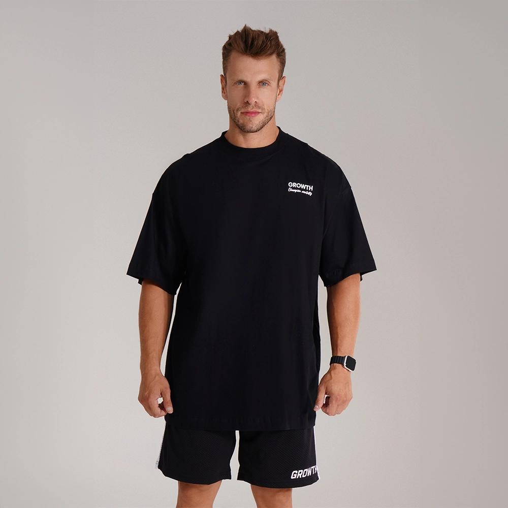 Camiseta Growth Oversized Born Preta