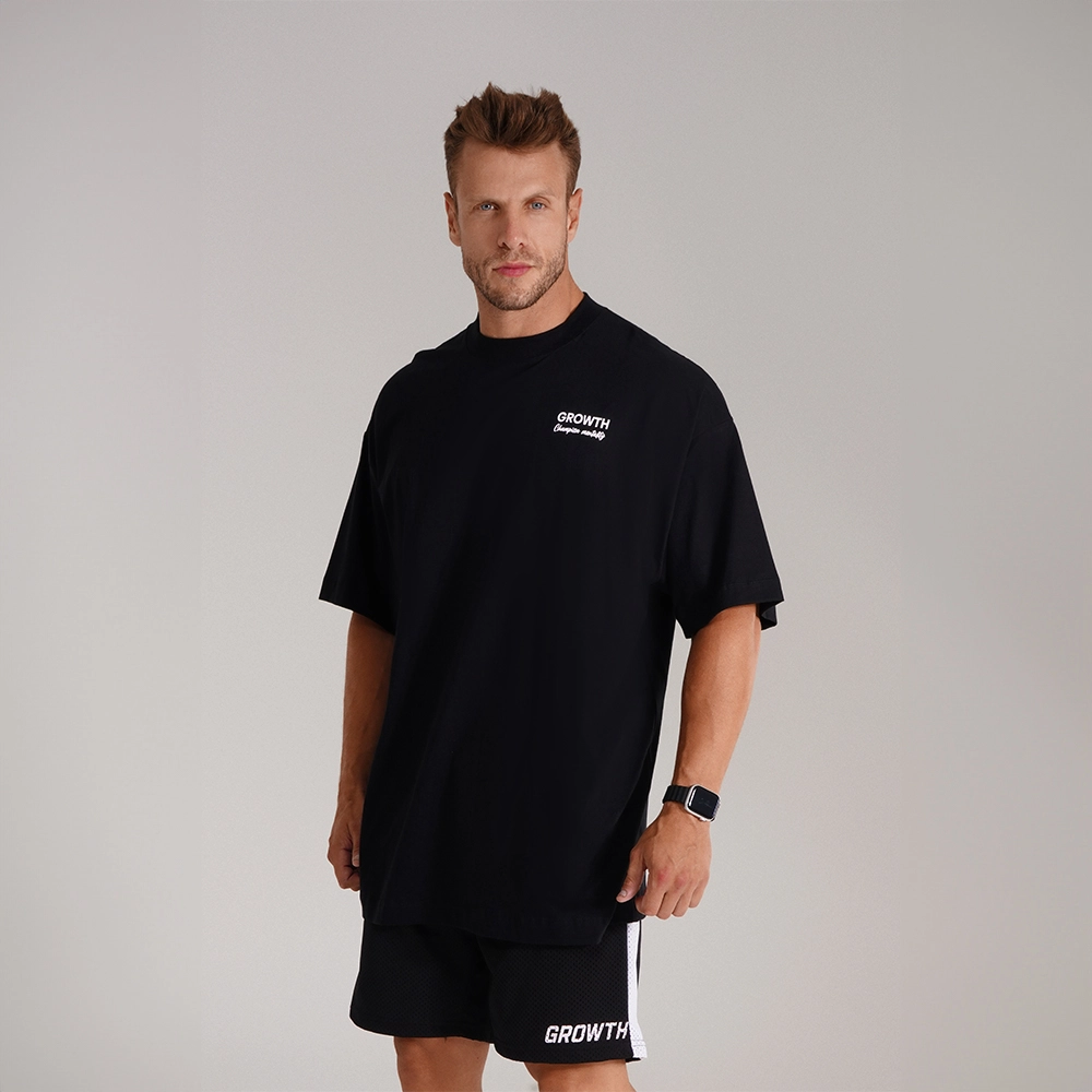 Camiseta Growth Oversized Born Preta