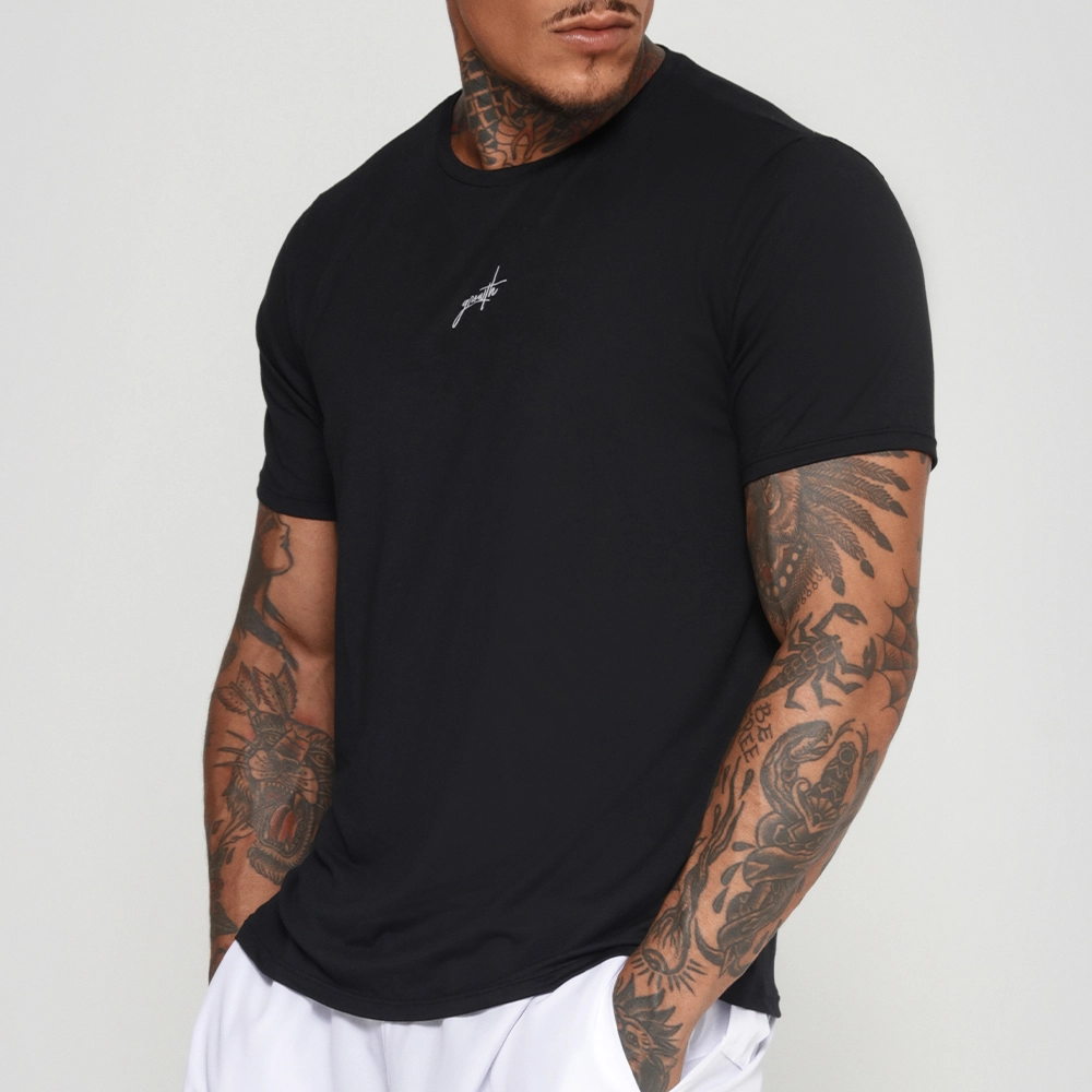 Camiseta Tecno Growth Us Manuscrito Preto