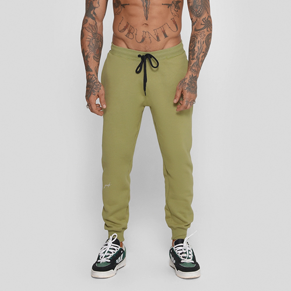 CALÇA MOLETOM GROWTH MANUSCRITO VERDE - GROWTH SUPPLEMENTS