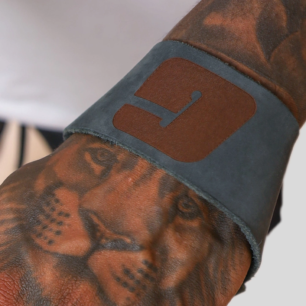 FITA STRAP COURO GROWTH CINZA (PAR) - GROWTH SUPPLEMENTS