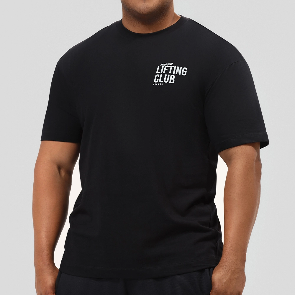 Camiseta Growth Oversized Lifting Preto