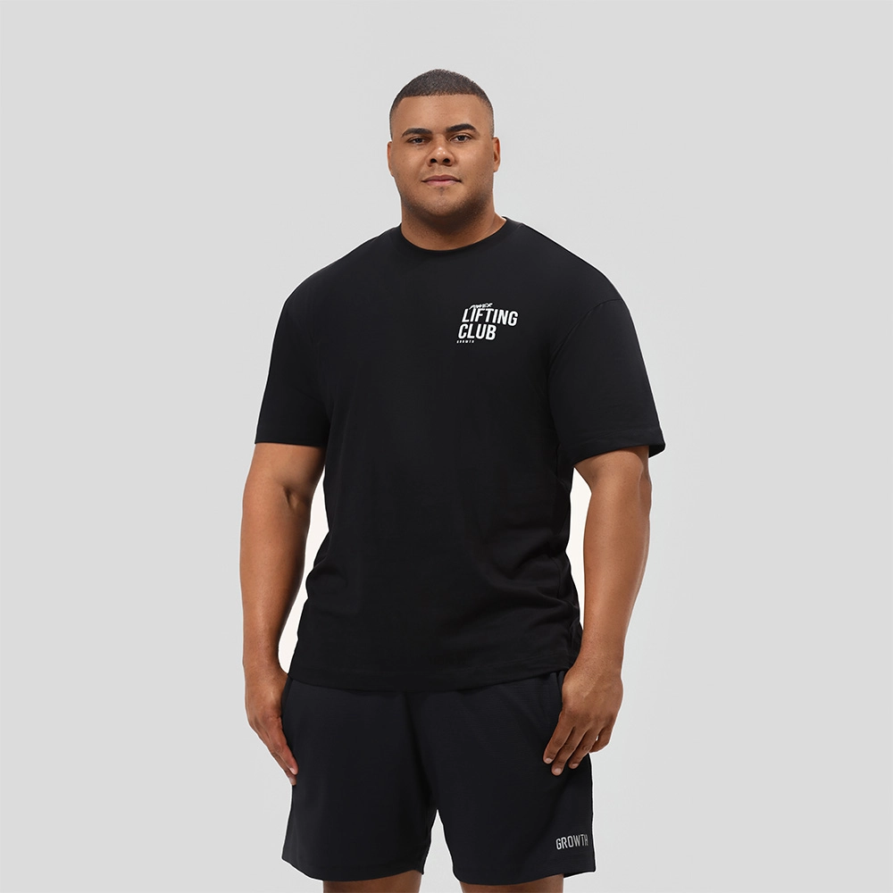 Camiseta Growth Oversized Lifting Preto
