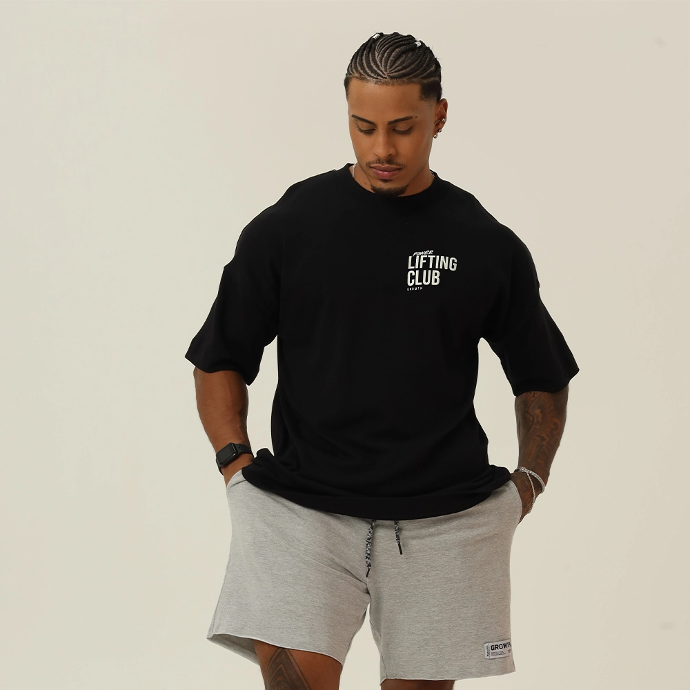 Camiseta Growth Oversized Lifting Preto