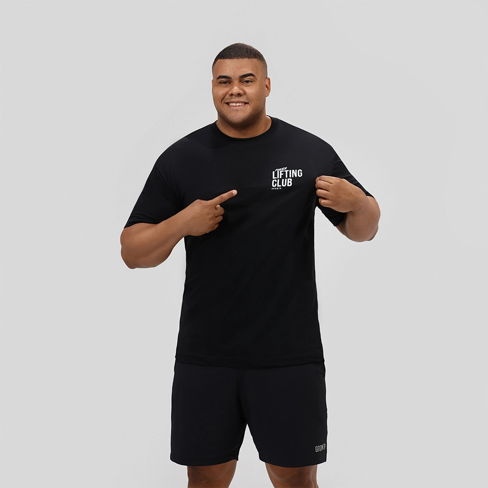 Camiseta Growth Oversized Lifting Preto