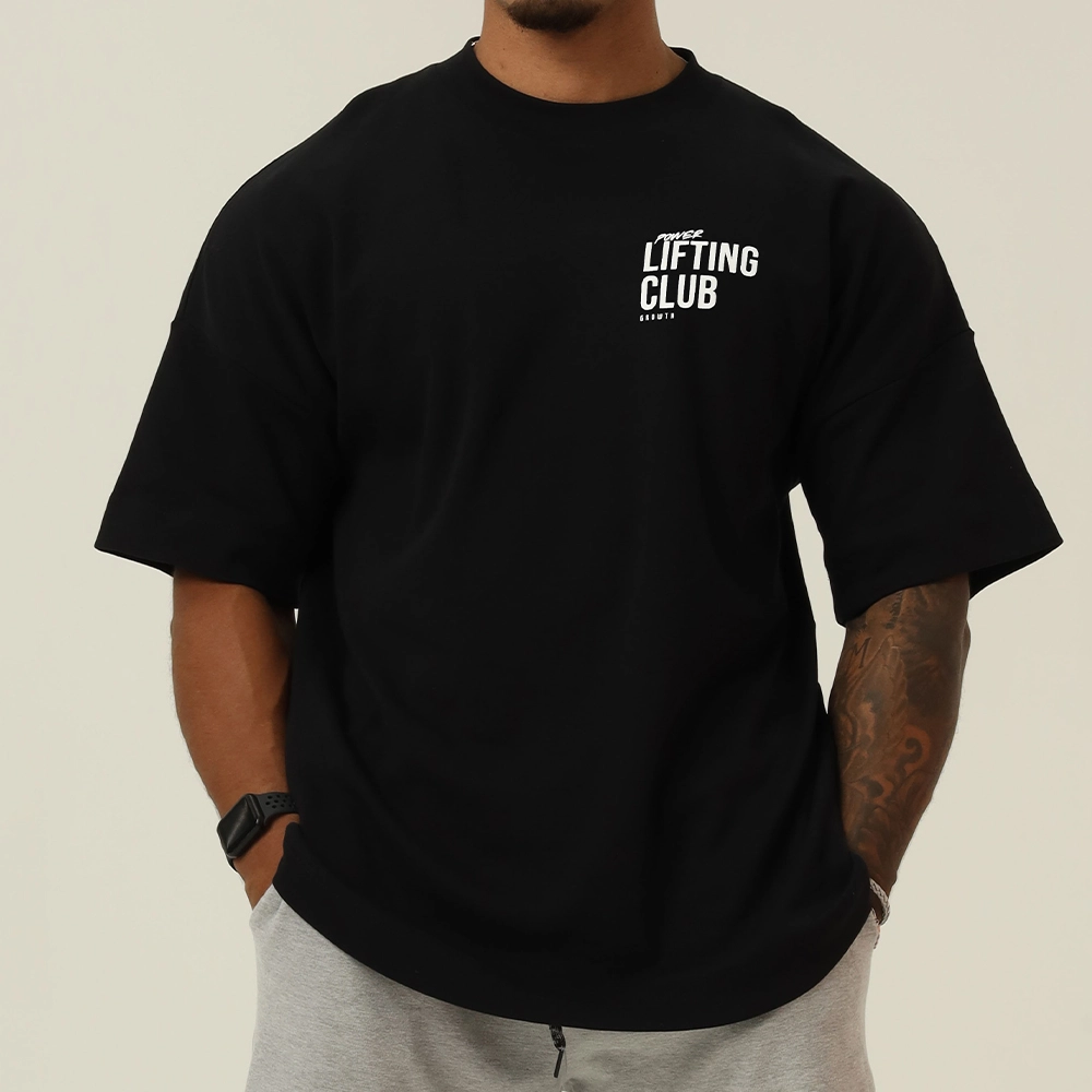 Camiseta Growth Oversized Lifting Preto