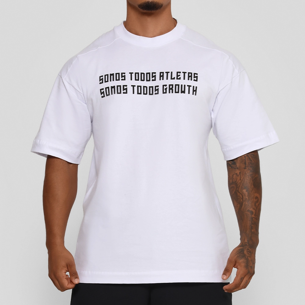 Camiseta Oversized Todos Growth Branco