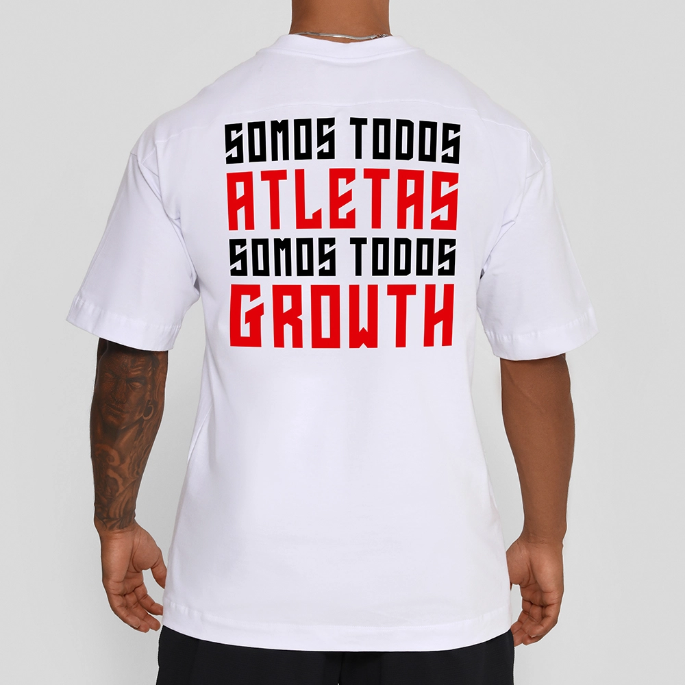 Camiseta Oversized Todos Growth Branco