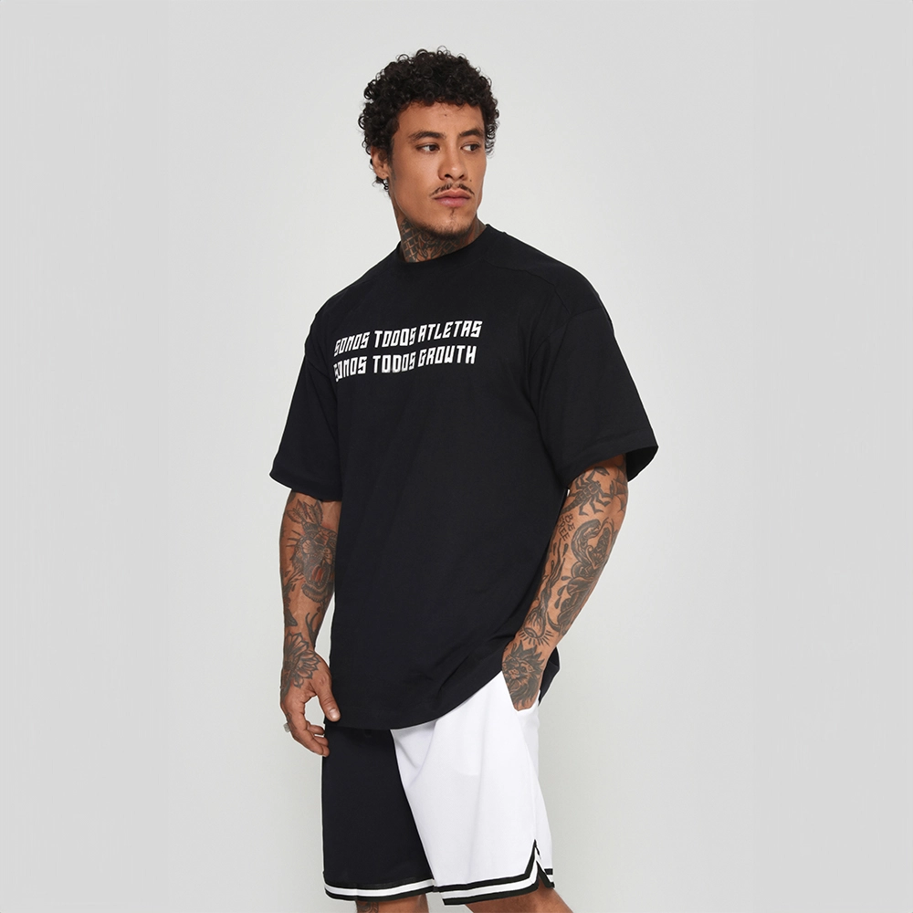Camiseta Oversized Todos Growth Preto