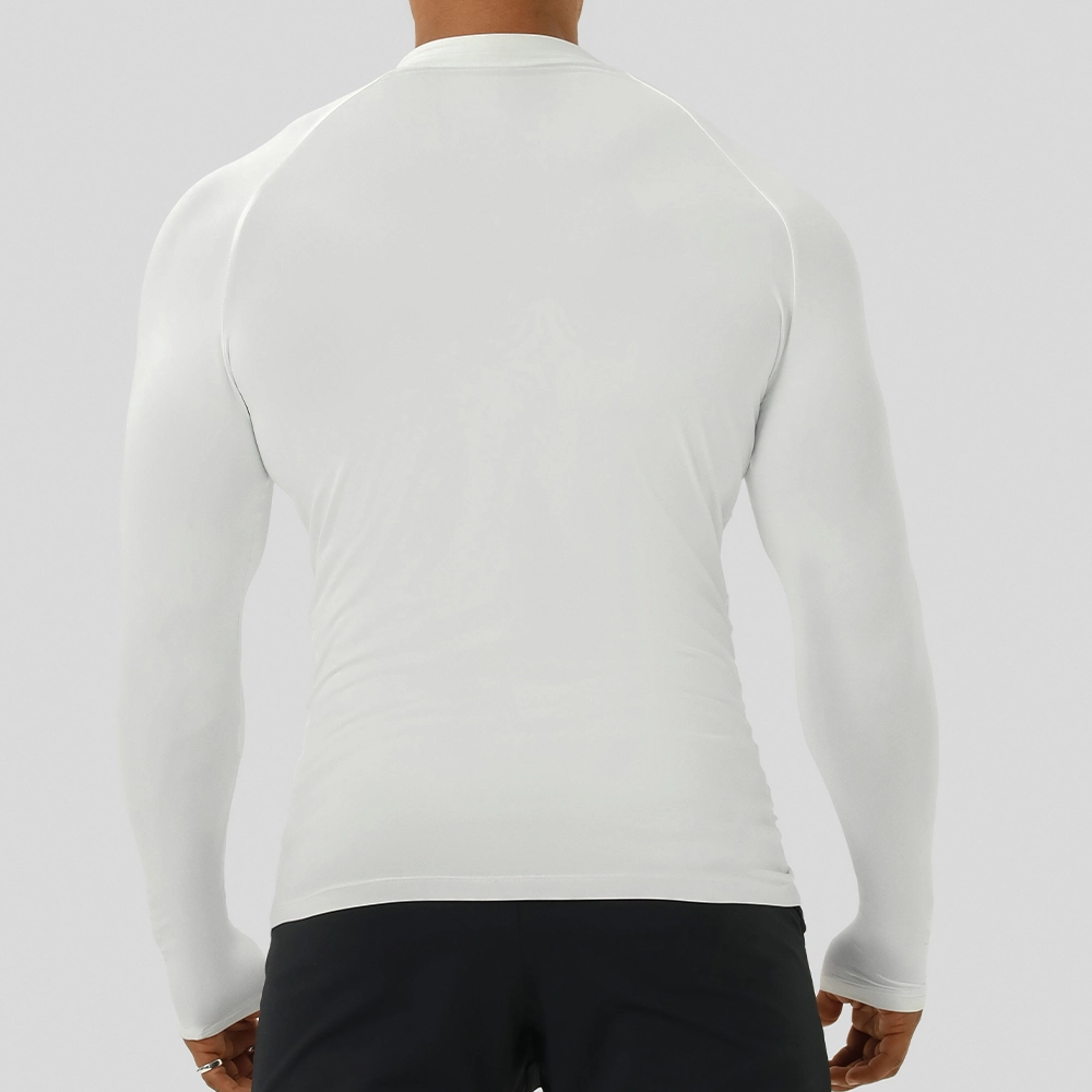 CAMISETA GROWTH COMPRESSÃO ZIP BRANCO - GROWTH SUPPLEMENTS