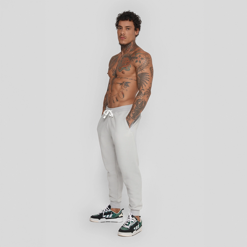 CALÇA MOLETOM GROWTH MANUSCRITO CINZA - GROWTH SUPPLEMENTS