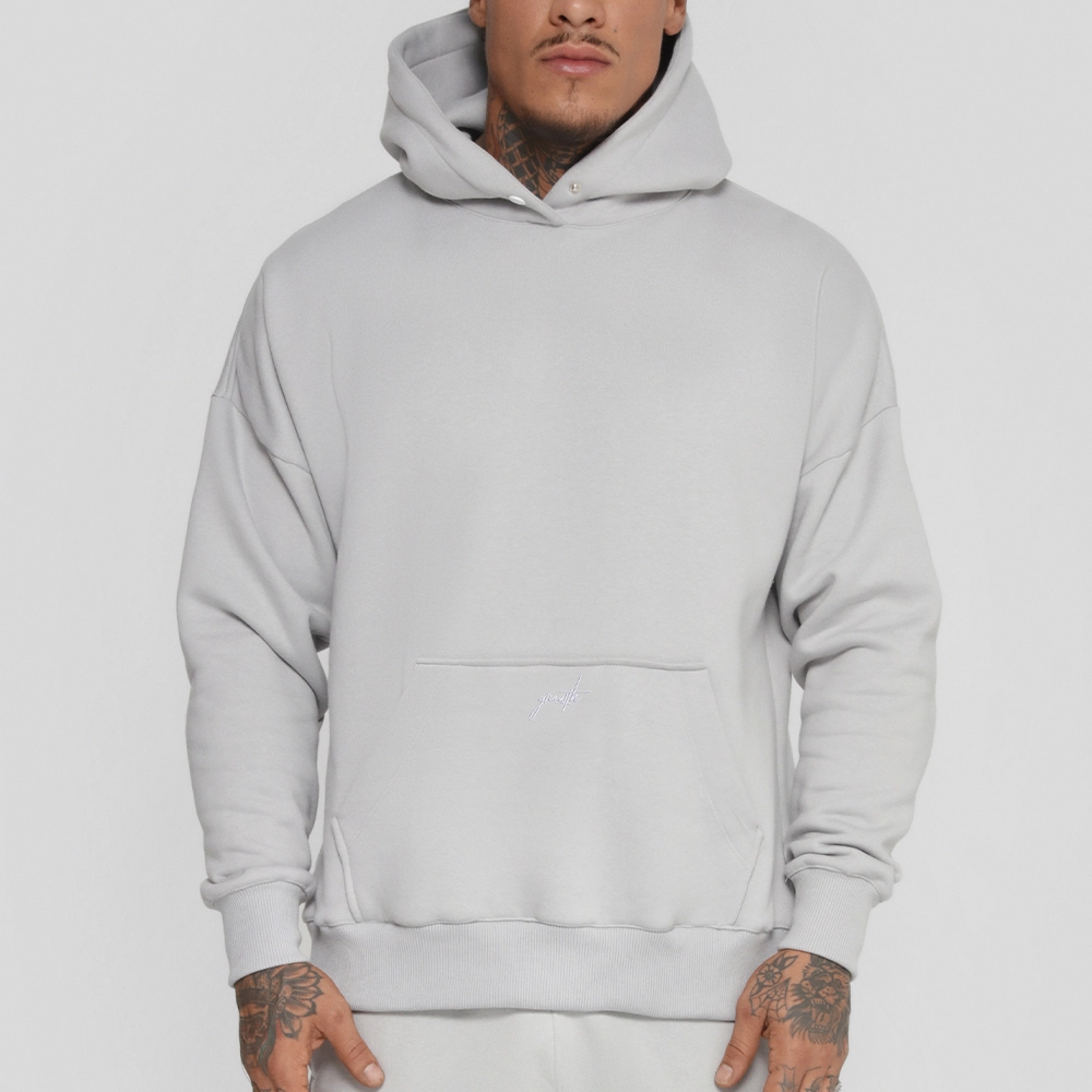 BLUSÃO MOLETOM GROWTH MANUSCRITO CINZA - GROWTH SUPPLEMENTS