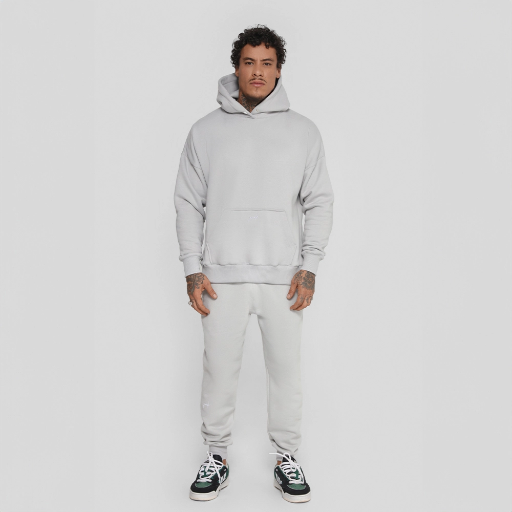 BLUSÃO MOLETOM GROWTH MANUSCRITO CINZA - GROWTH SUPPLEMENTS