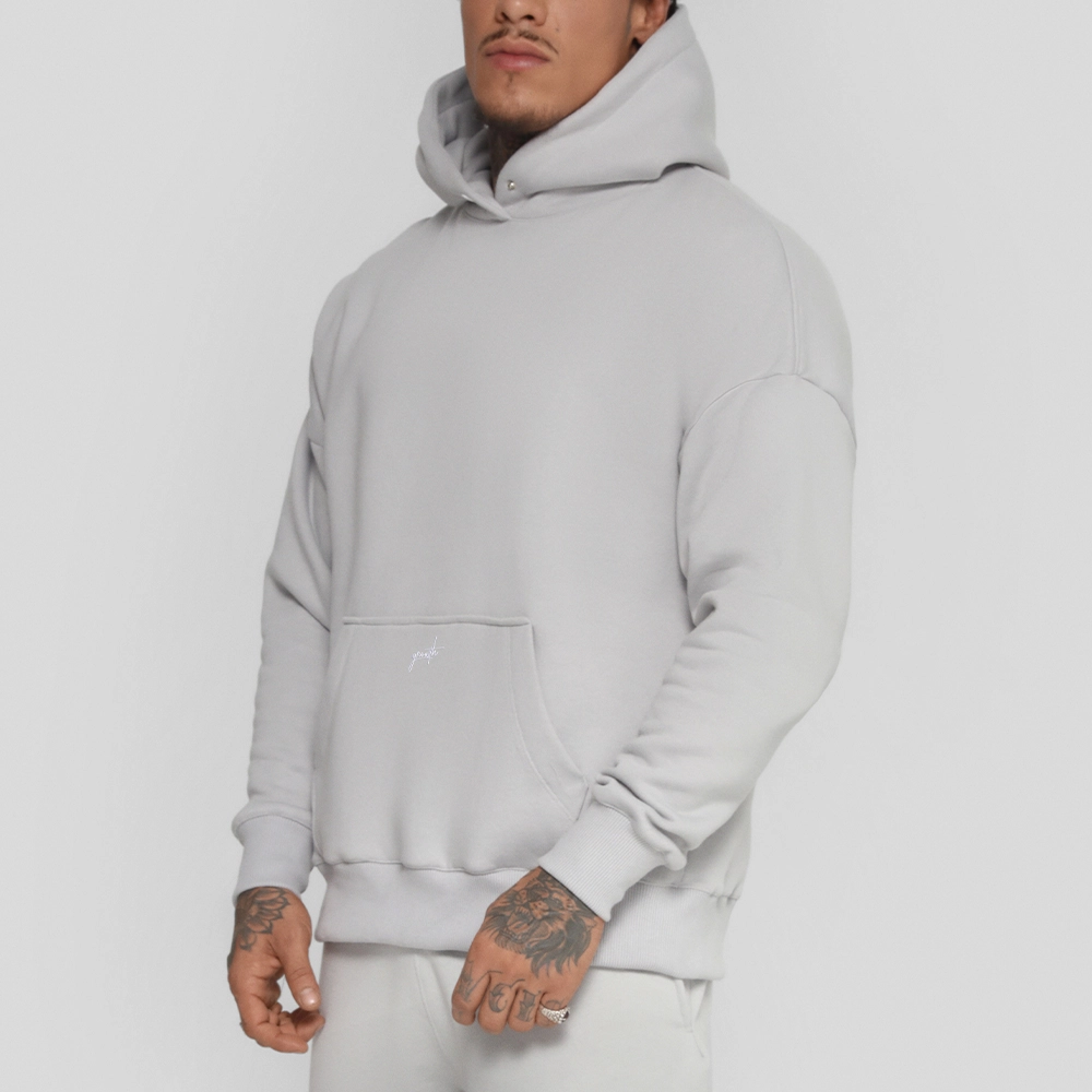 BLUSÃO MOLETOM GROWTH MANUSCRITO CINZA - GROWTH SUPPLEMENTS