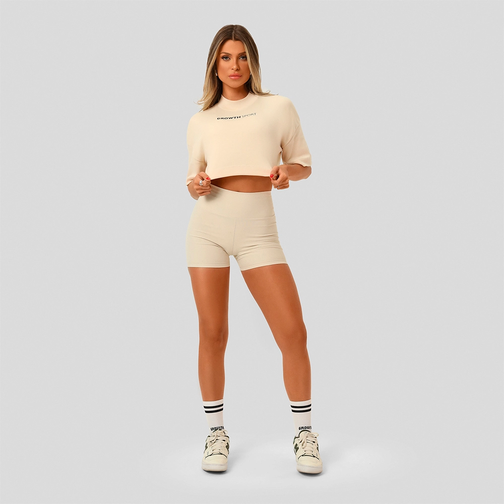 Cropped Growth Sport Oversized Bege