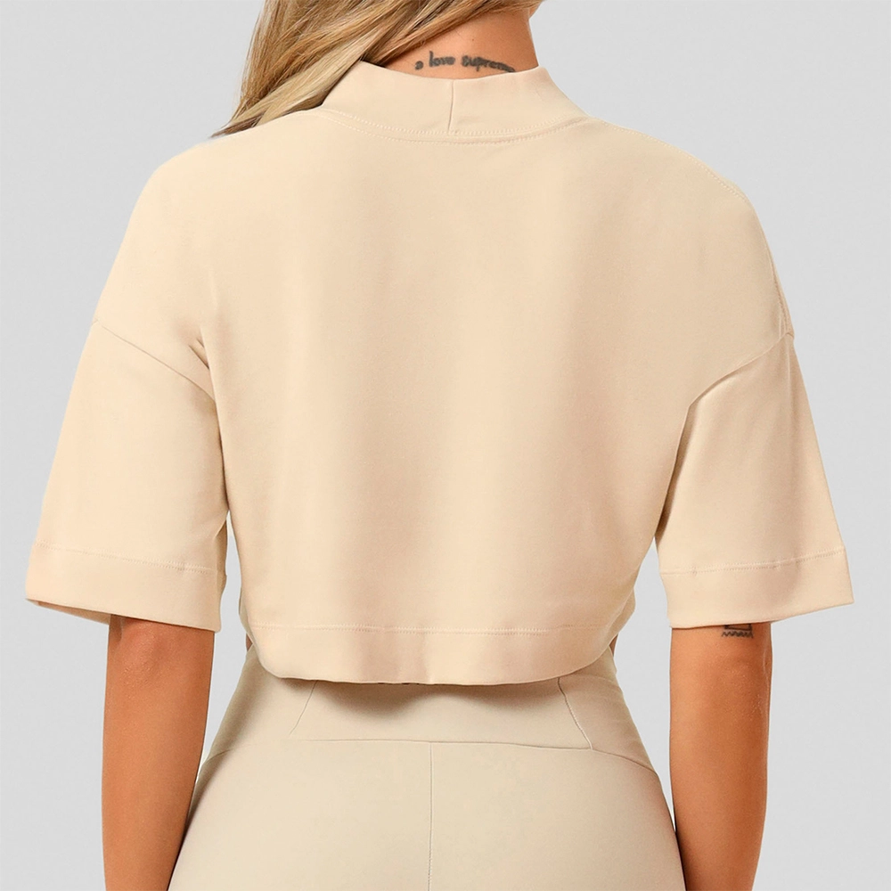 Cropped Growth Sport Oversized Bege