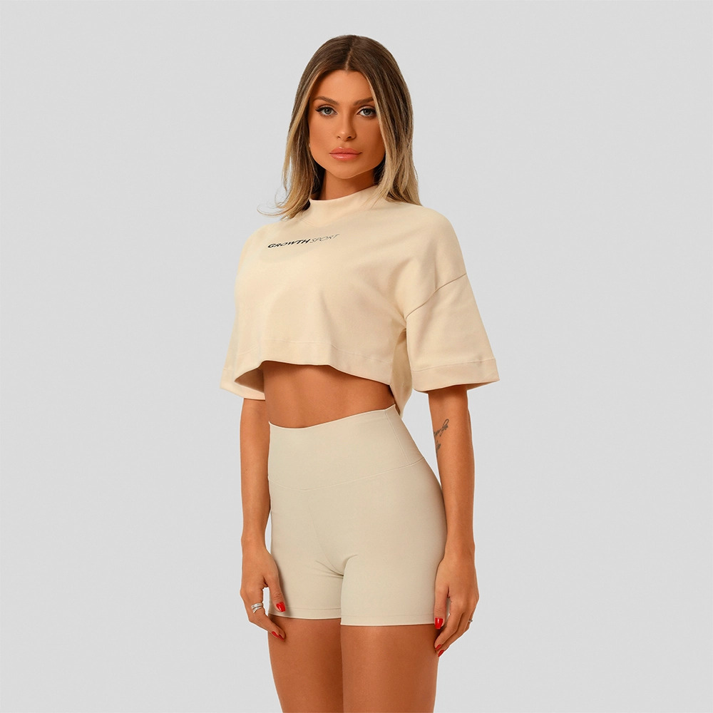 Cropped Growth Sport Oversized Bege