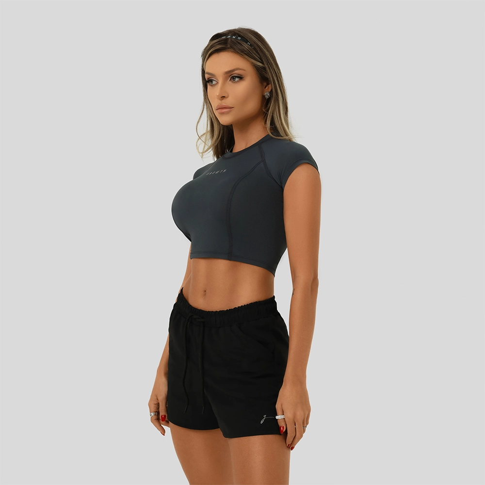 TSHIRT GROWTH RAGLAN CINZA GRAFITE - GROWTH SUPPLEMENTS