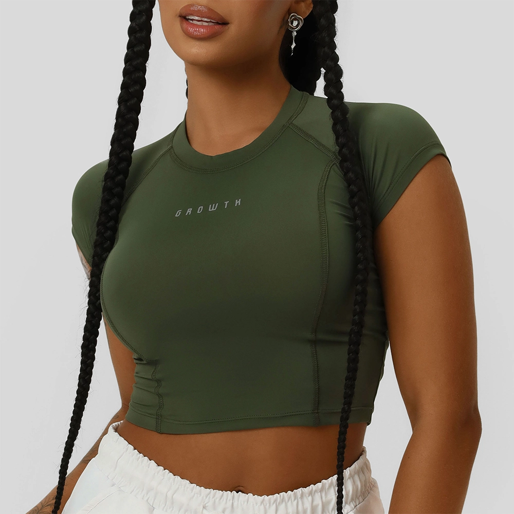 TSHIRT GROWTH RAGLAN VERDE ELITE - GROWTH SUPPLEMENTS