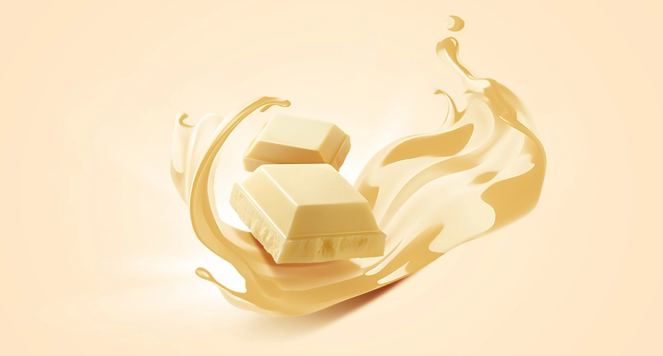 Dois tabletes de chocolate branco Growth Supplements