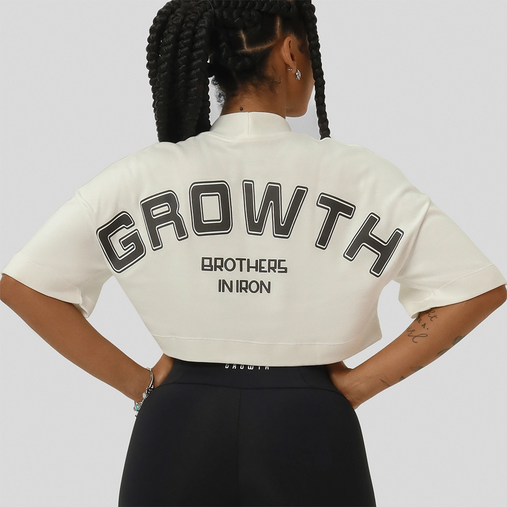 CROPPED GROWTH OVERSIZED OFF WHITE/PRETO - GROWTH SUPPLEMENTS