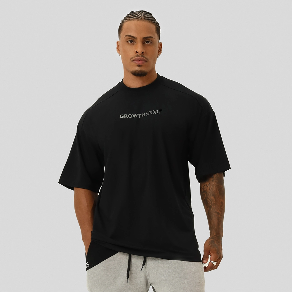 Camiseta Growth Sport Oversized Preston Preto