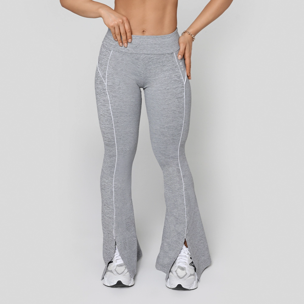 Calça Flare Growth File Cinza Mescla