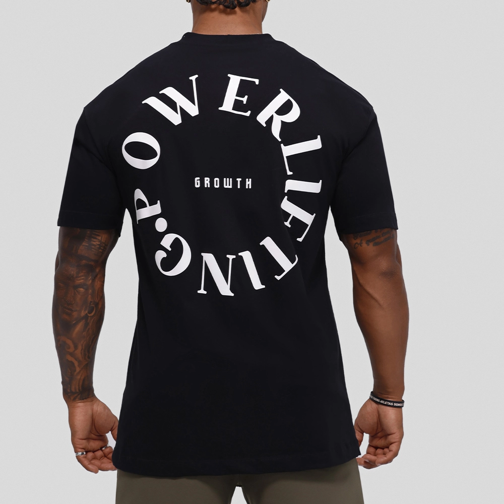 Camiseta Growth Oversized Power Preto