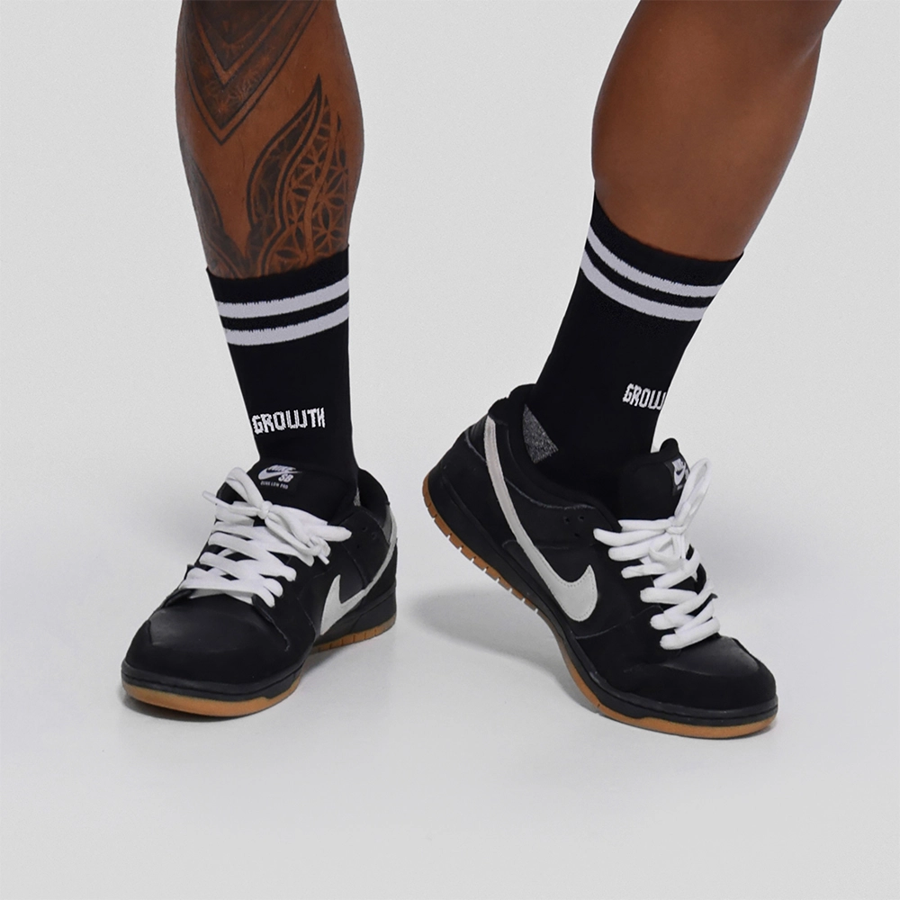 Meia Growth Range Preto