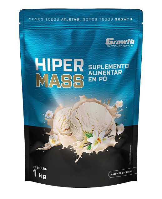 Foto do produto HIPER MASS (1KG) SABOR BAUNILHA - GROWTH SUPPLEMENTS