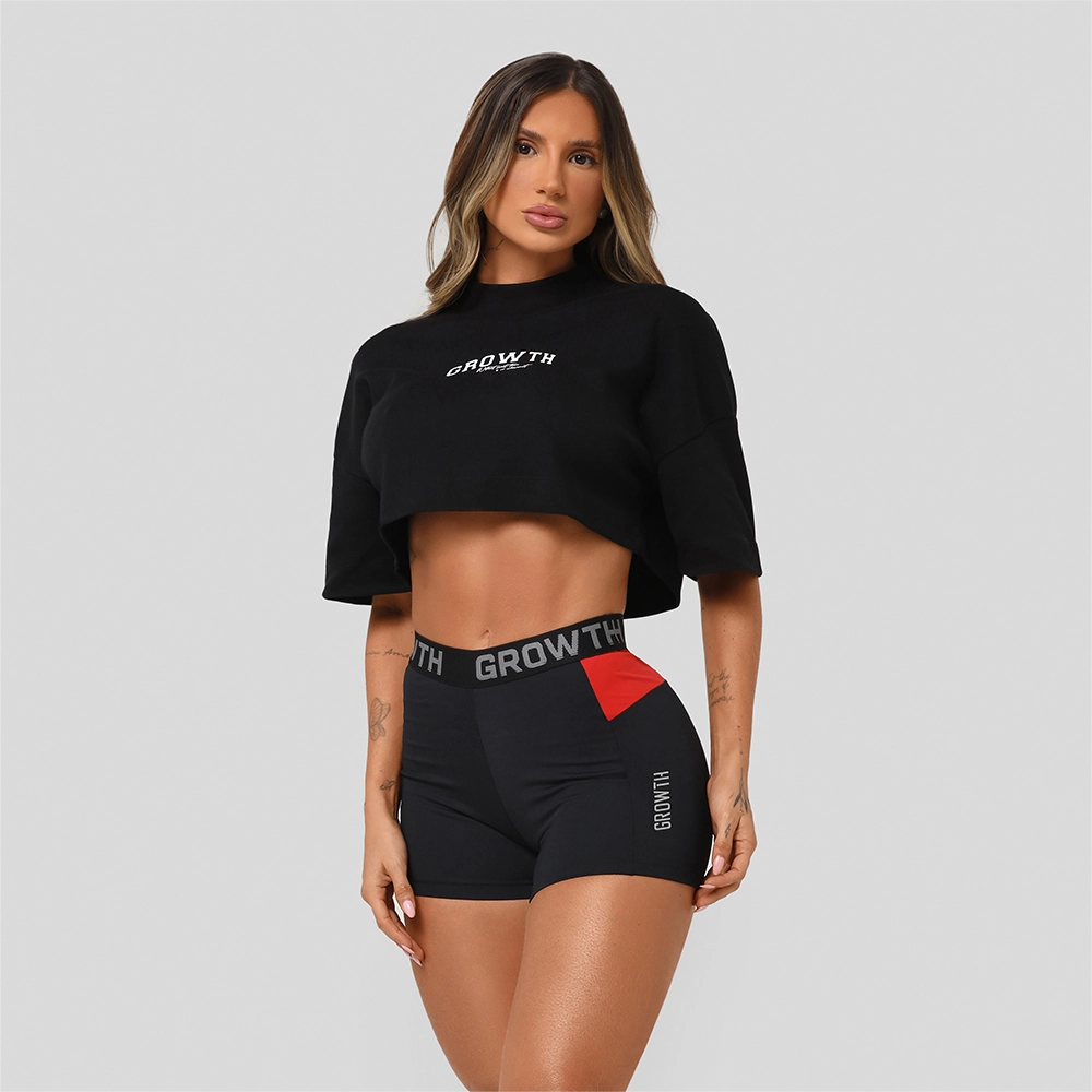 Cropped Growth Oversized Achievement Preto