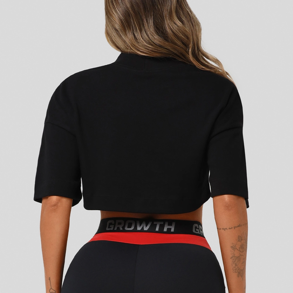 Cropped Growth Oversized Achievement Preto