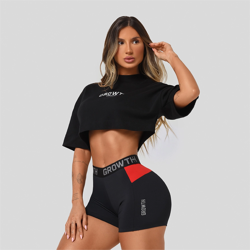 Cropped Growth Oversized Achievement Preto